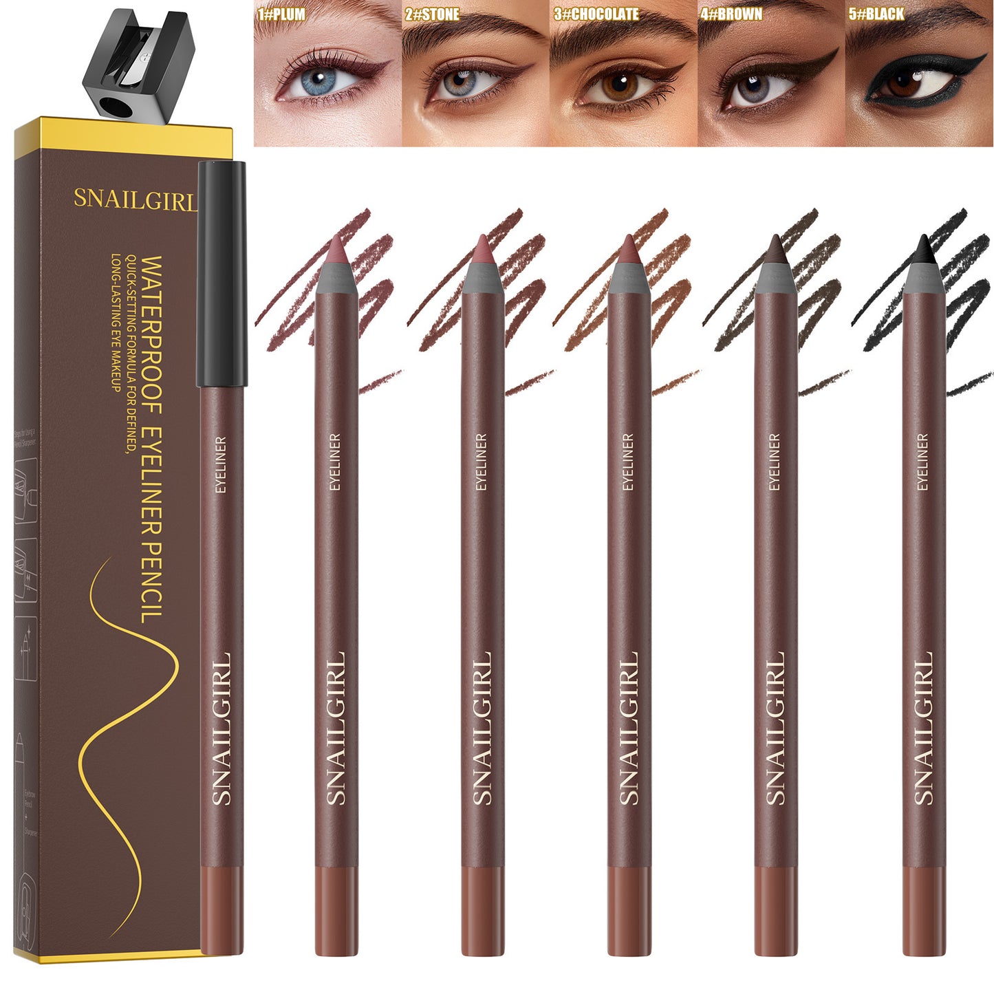 Color Eyeliner Waterproof Not Smudge Eyeliner Smooth Chipping